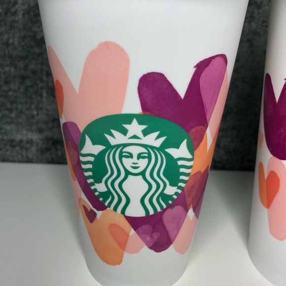 Set 2 Starbucks Valentines Reusable Hot Cups - Picture 3 of 3